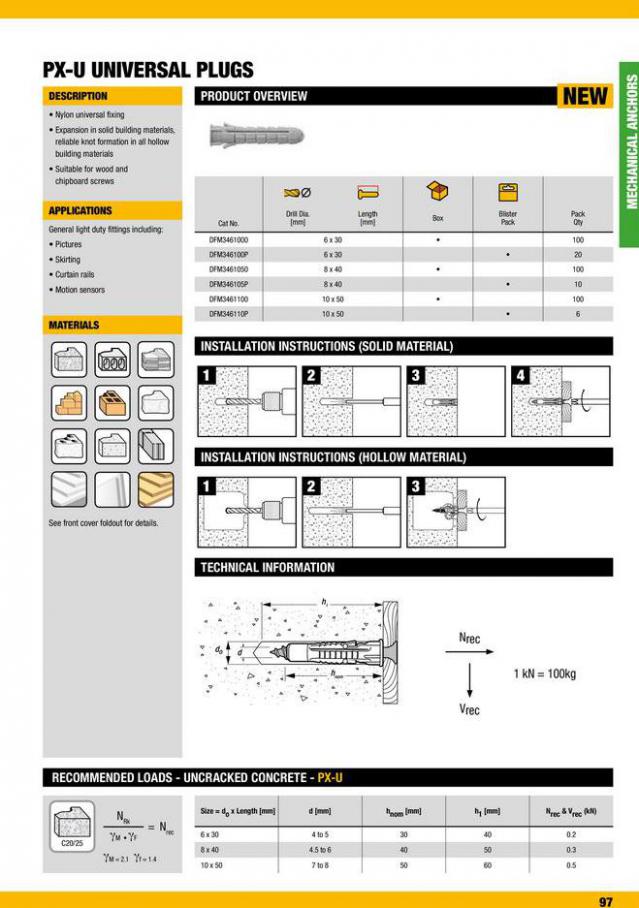 Dewalt Anchors & Fixing Systems. Page 97