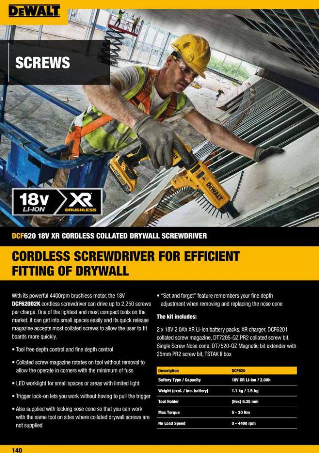 Dewalt Anchors & Fixing Systems. Page 140
