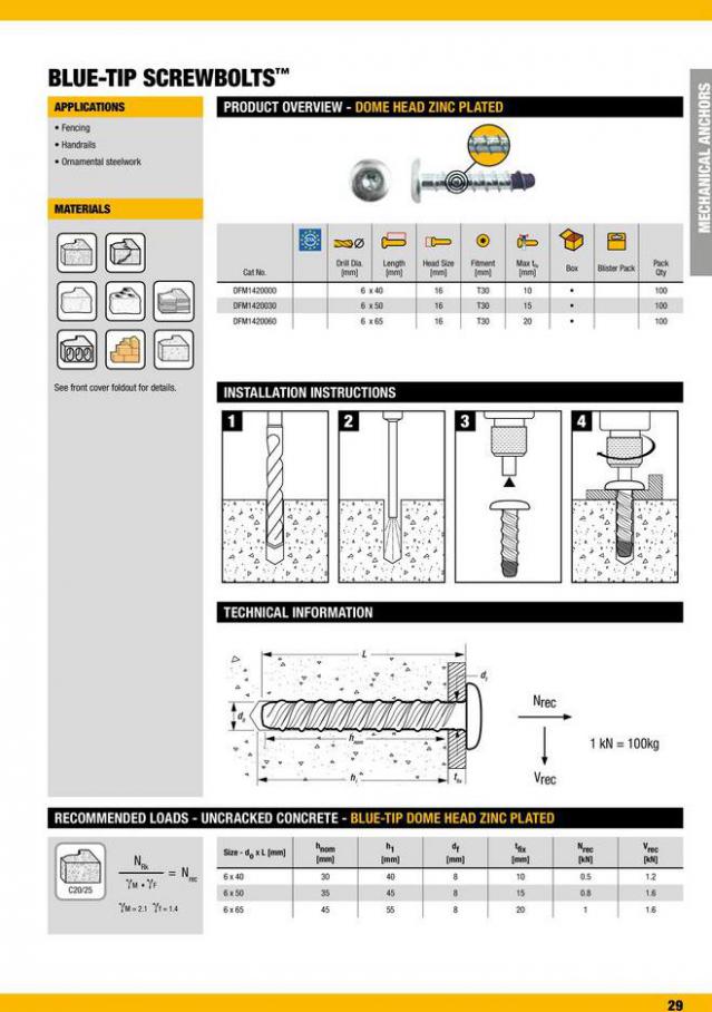 Dewalt Anchors & Fixing Systems. Page 29