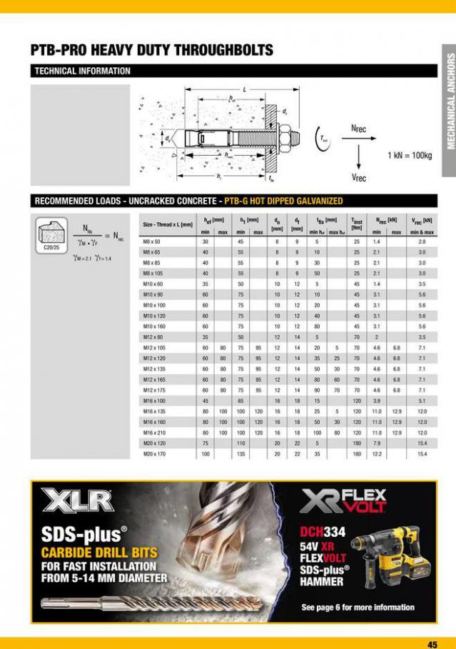 Dewalt Anchors & Fixing Systems. Page 45