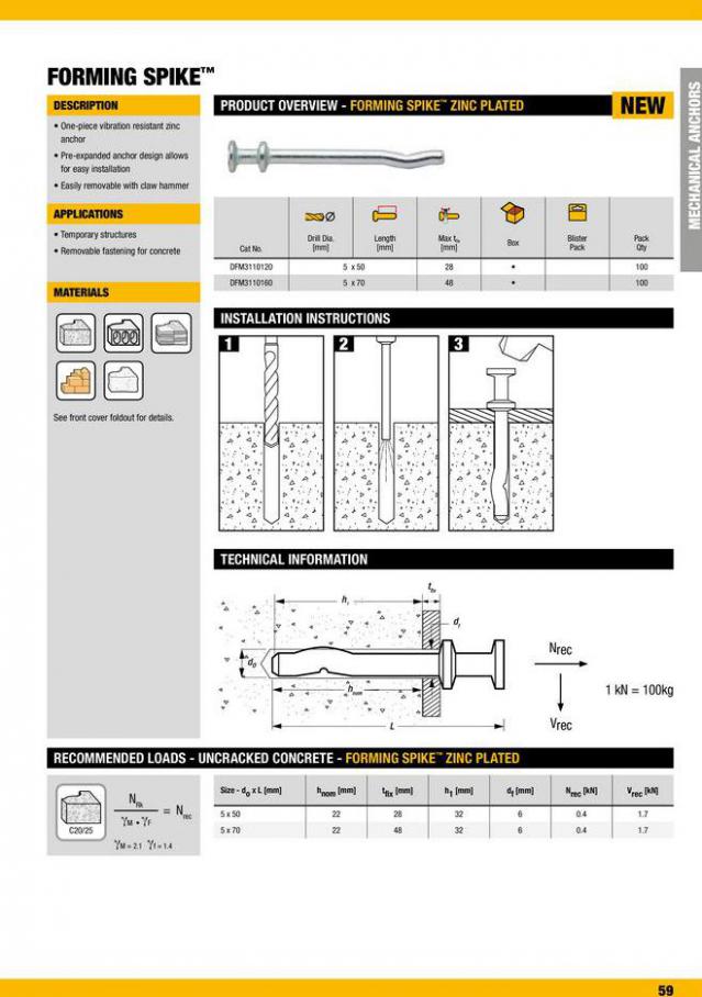 Dewalt Anchors & Fixing Systems. Page 59