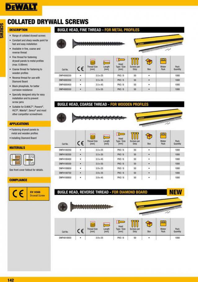Dewalt Anchors & Fixing Systems. Page 142