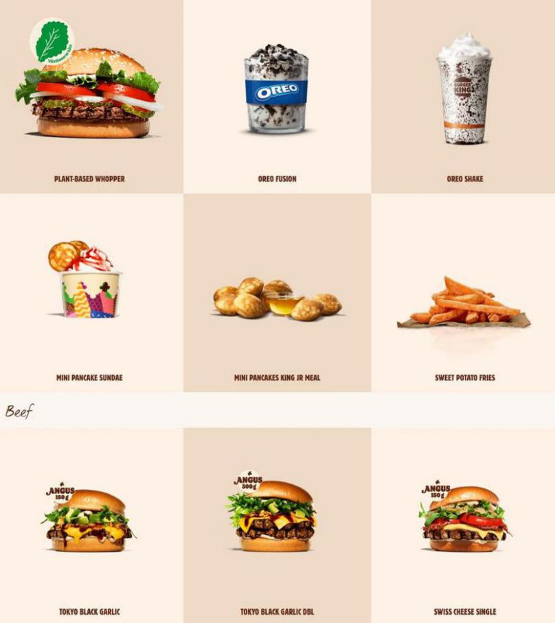 Burger King Menu. Page 3