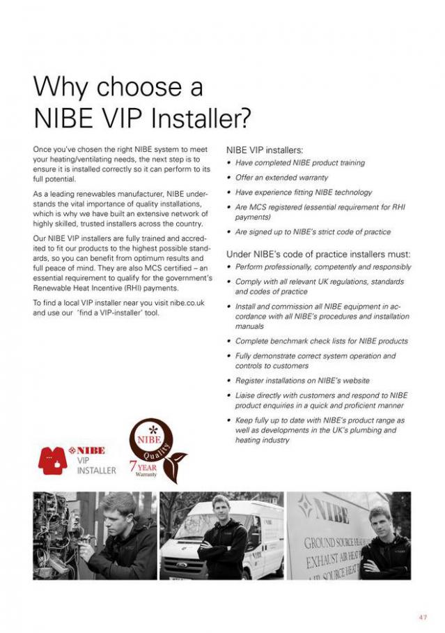 NIBE S Series heat pumps. Page 47