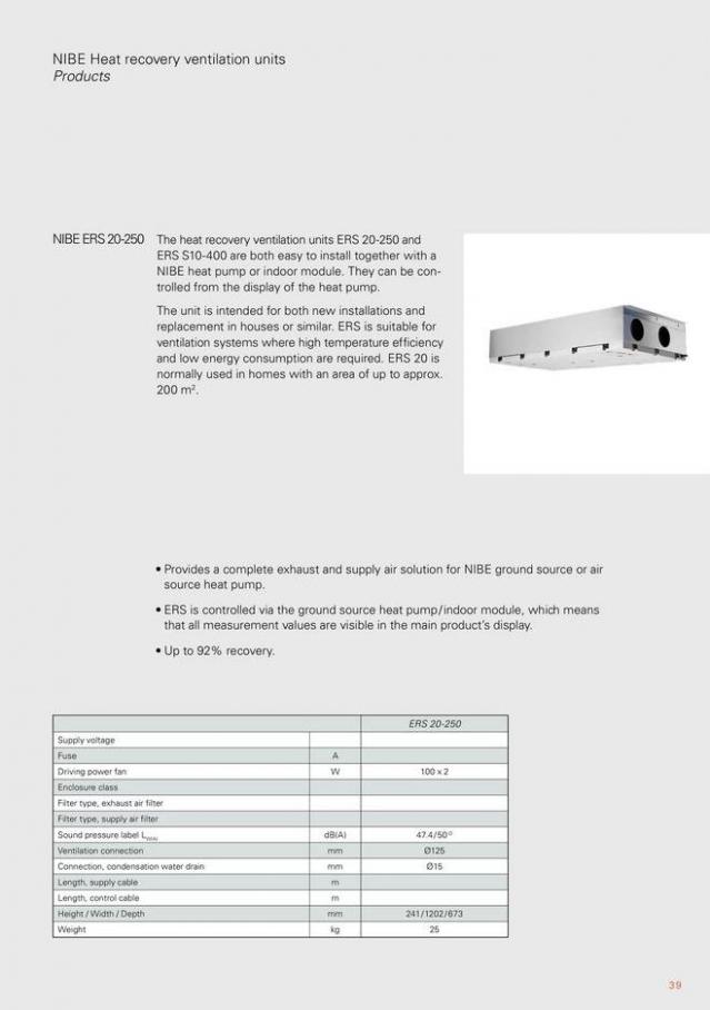 NIBE S Series heat pumps. Page 39
