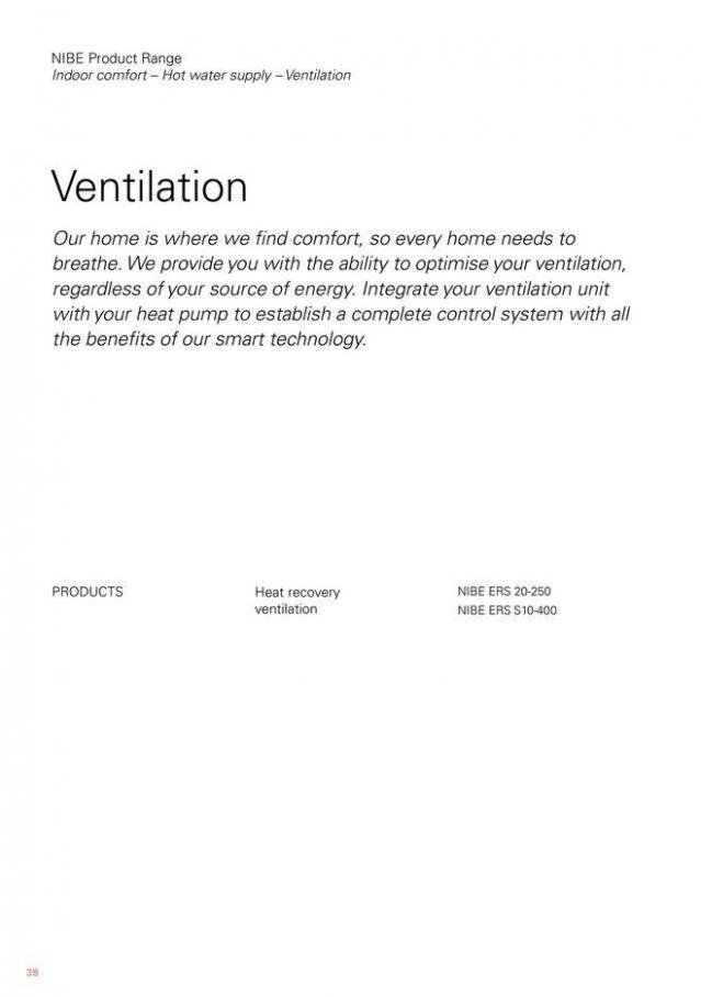NIBE S Series heat pumps. Page 38