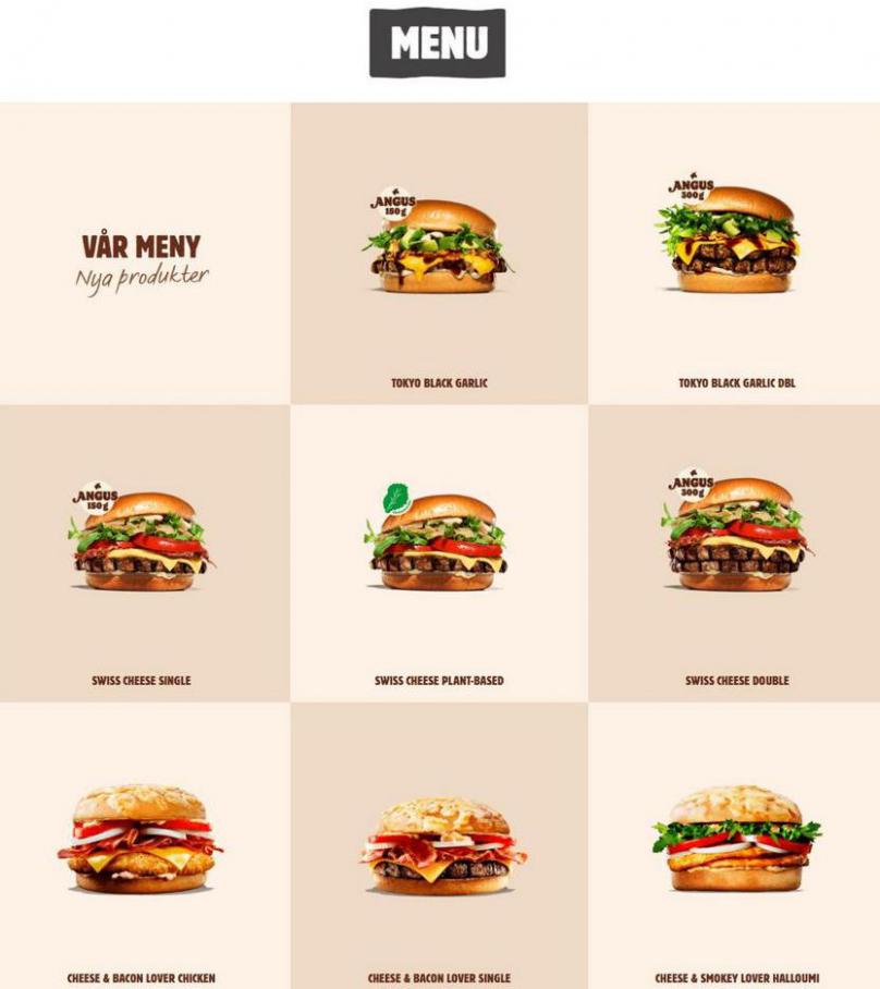 Burger King Menu. Page 2