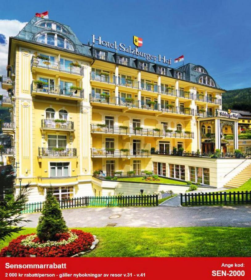 Sommarerbjudande på Hotel Salzburger Hof. STS Alpresor (2021-06-30-2021-06-30)