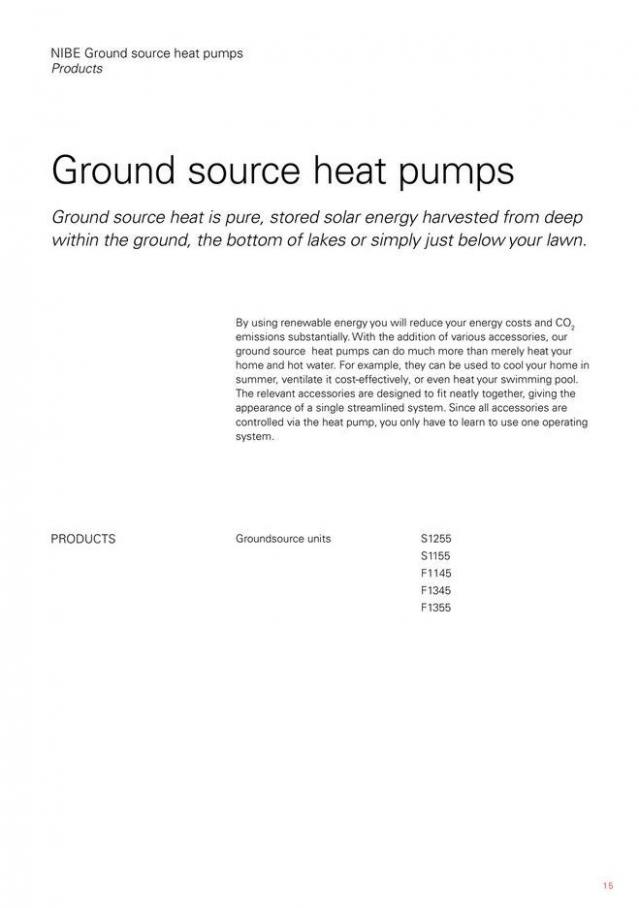 NIBE S Series heat pumps. Page 15