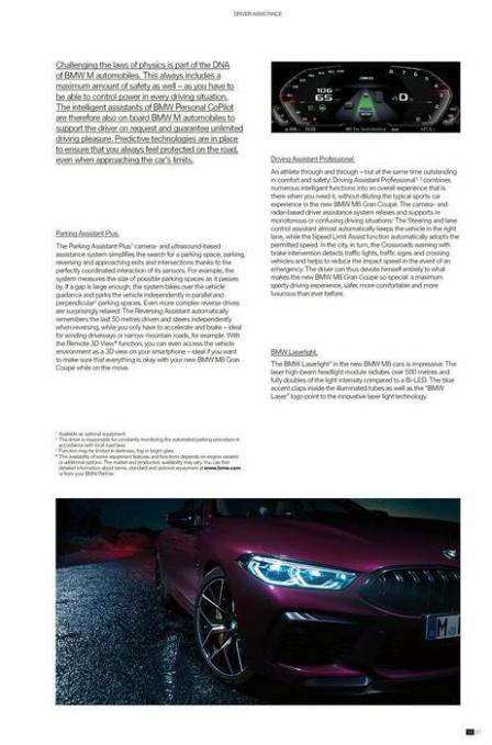 BMW M8 Gran Coupé. Page 39