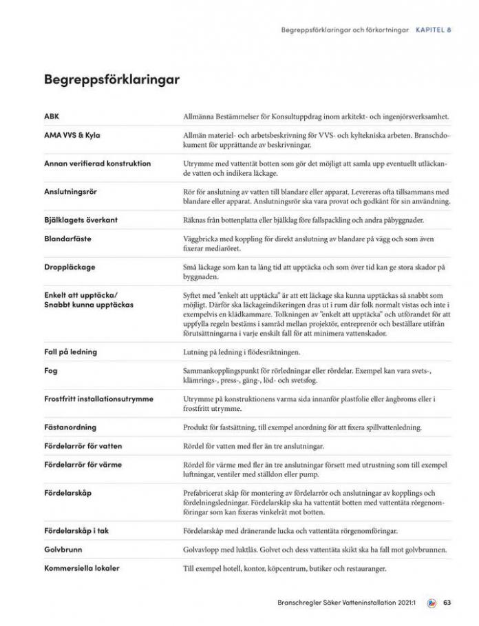 Branschregler Sakervatten 2021. Page 63