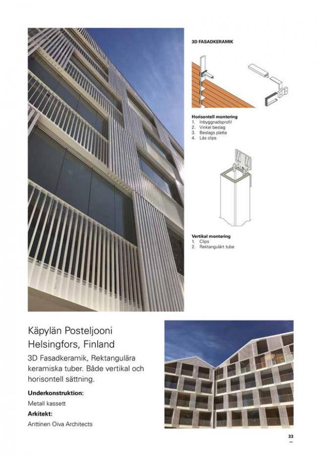 Svenska Kakel Fasadsystem. Page 33