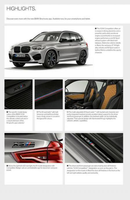 BMW X3 M & X4 M. Page 18