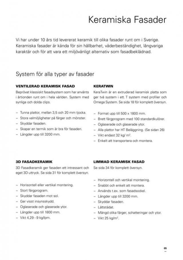 Svenska Kakel Fasadsystem. Page 5