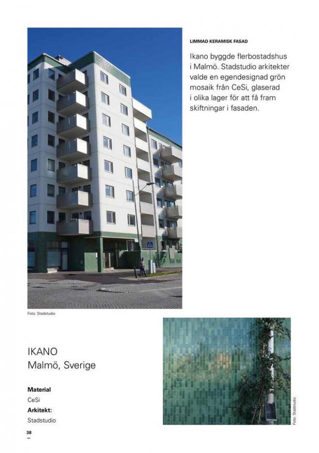 Svenska Kakel Fasadsystem. Page 38