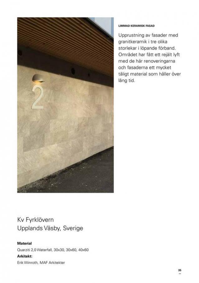 Svenska Kakel Fasadsystem. Page 35