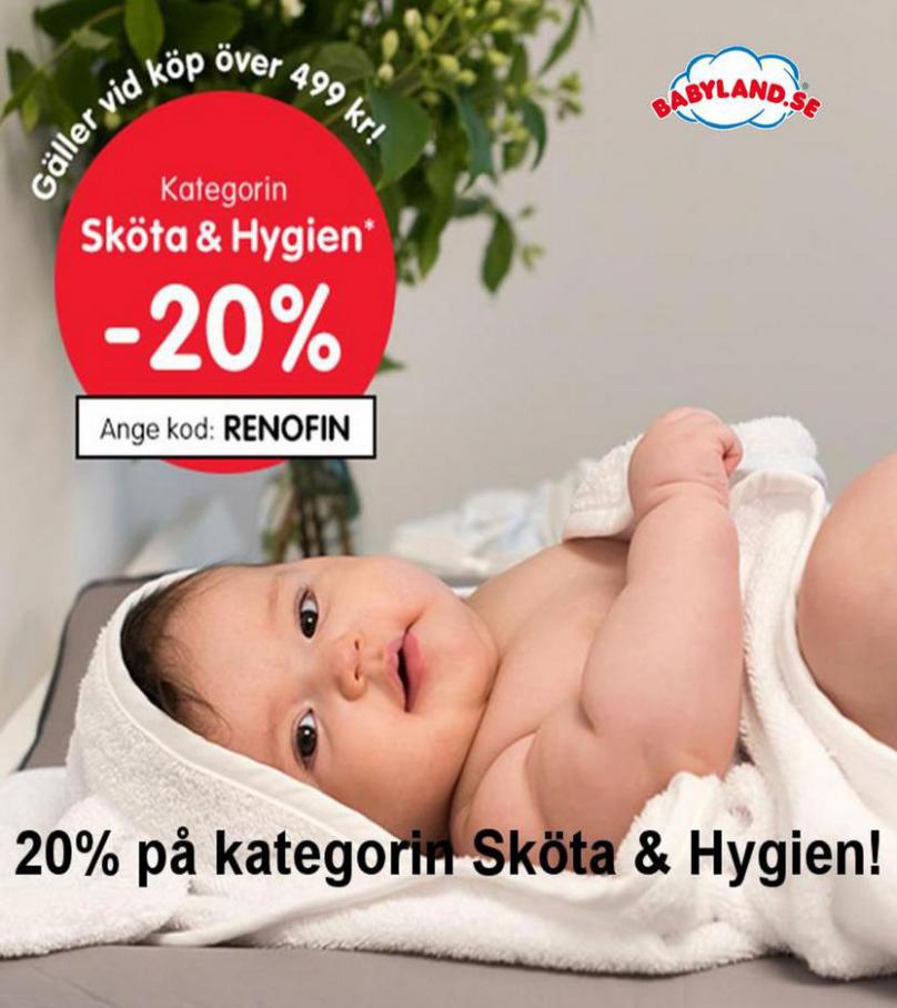 20% på kategorin Sköta & Hygien. Babyland (2021-09-24-2021-09-24)
