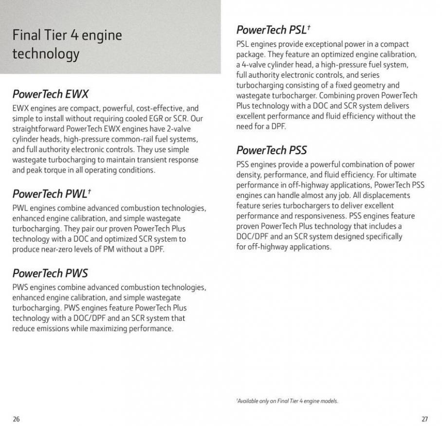 Diesel Engine Selection Guide. Page 14