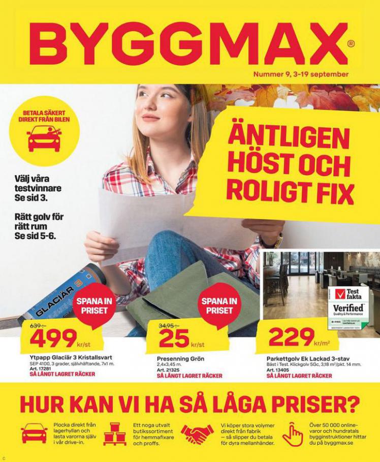 Byggmax Erbjudande September 2021. Page 1