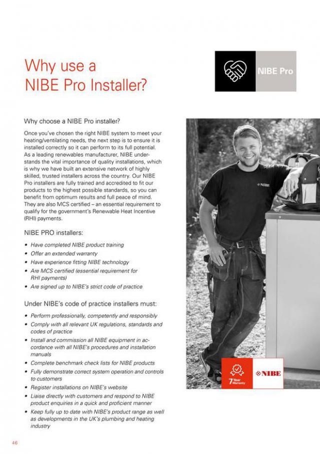 NIBE Sales Brochure 2021. Page 46
