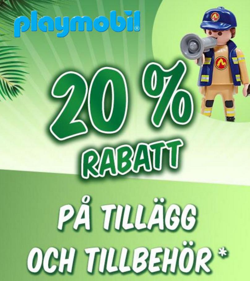 20 % rabatt. Playmobil (2021-11-05-2021-11-05)