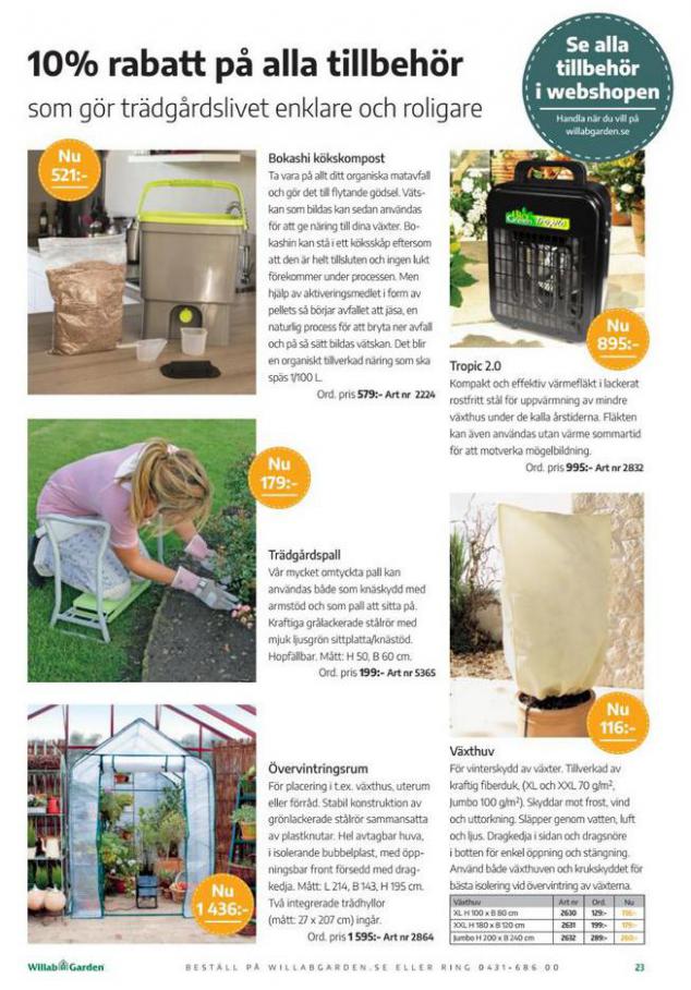 Willab Garden Erbjudande September Magazine. Page 23