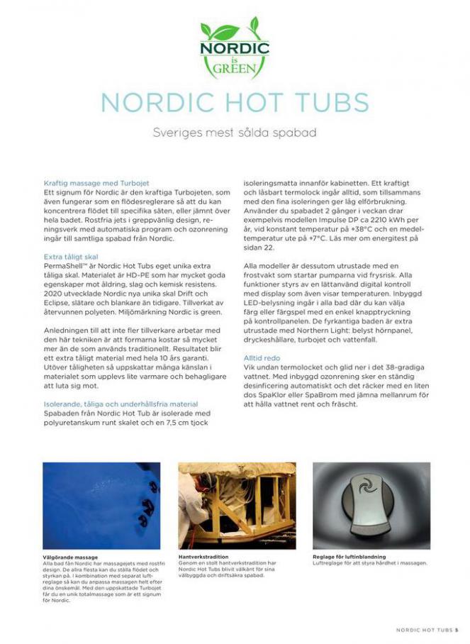 Spabadsbroschyr Nordic Hot tubs. Page 5