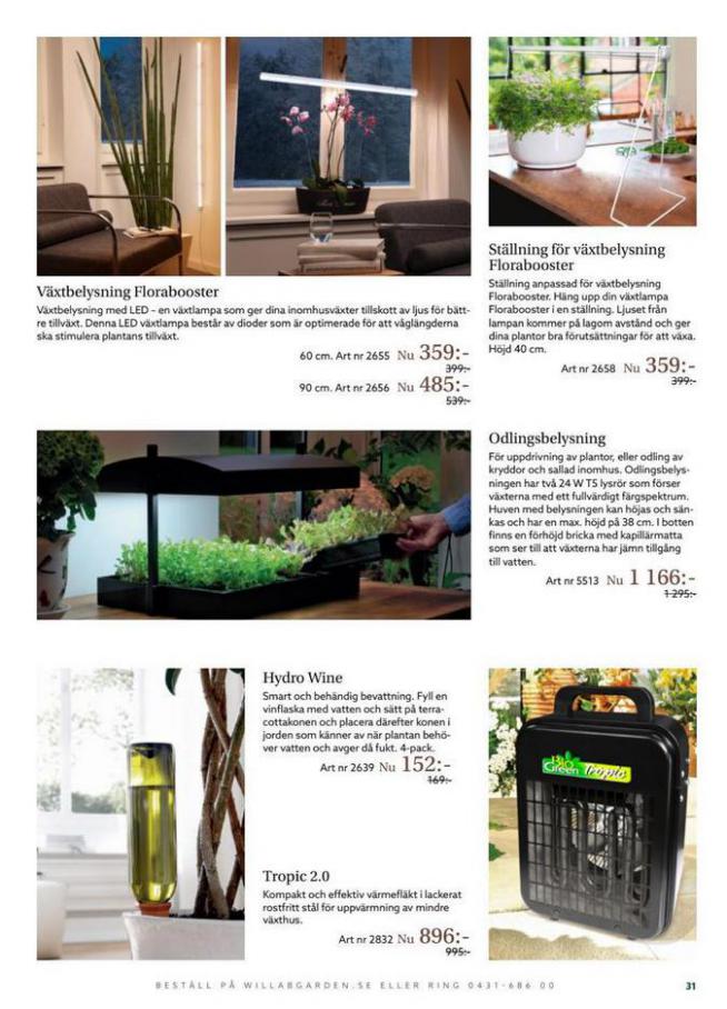 Willab Garden Erbjudande Magazine. Page 31