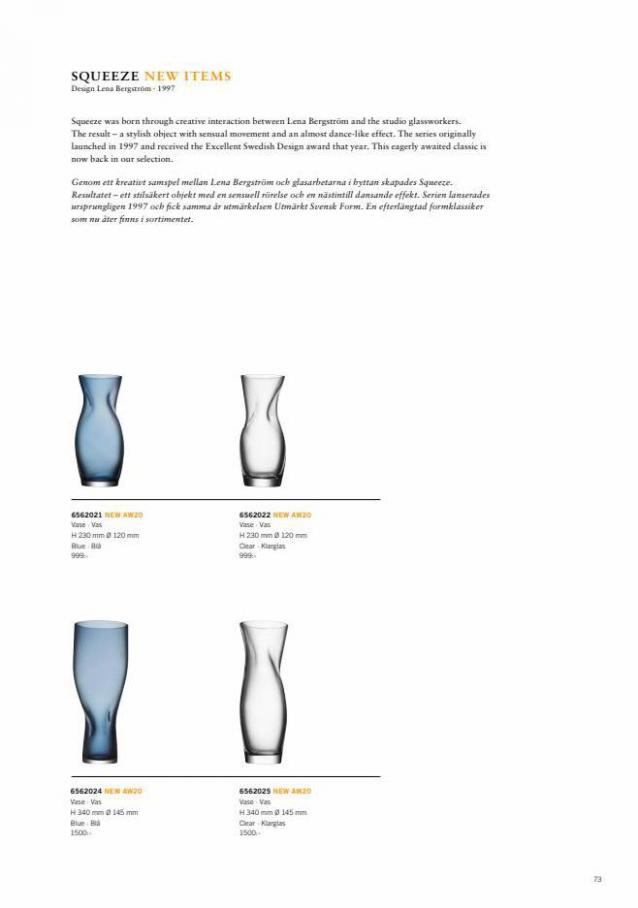 Orrefors Collection 2021. Page 73
