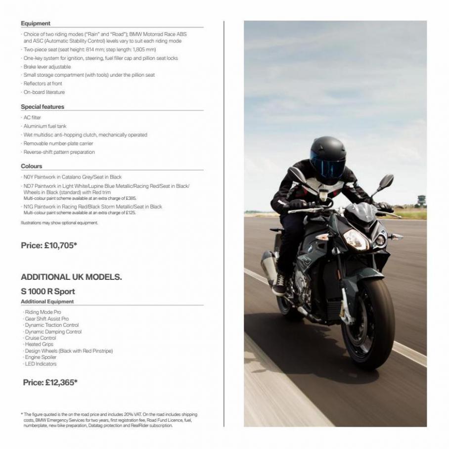 BMW Motorcyklar S1000R. Page 7