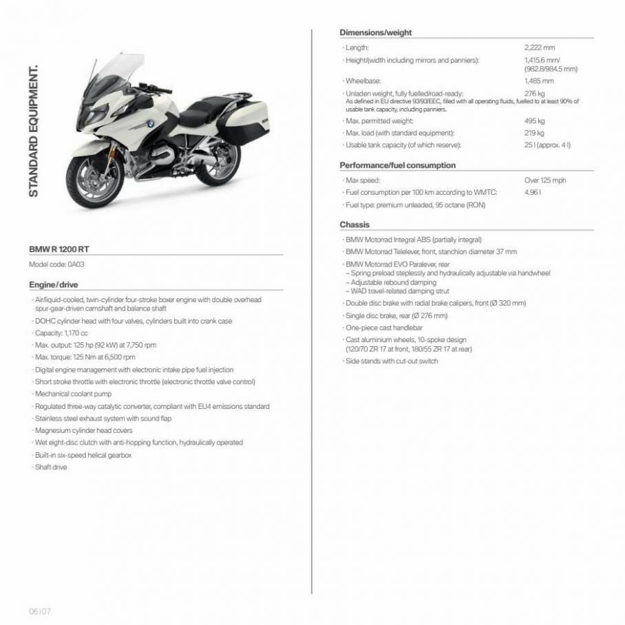 BMW Motorcyklar R1200RT. Page 6