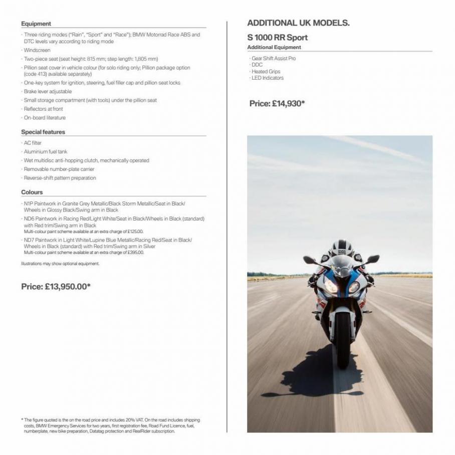 BMW Motorcyklar S 100 RR. Page 7