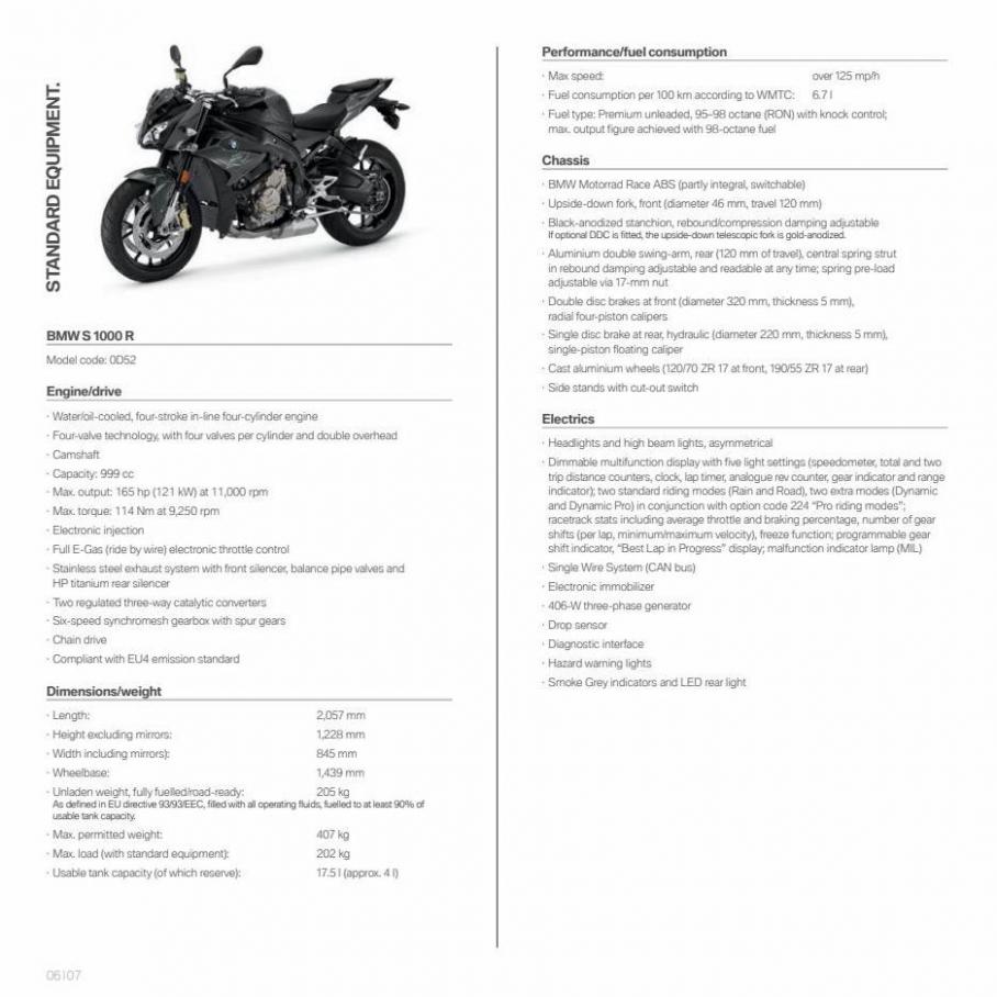 BMW Motorcyklar S1000R. Page 6