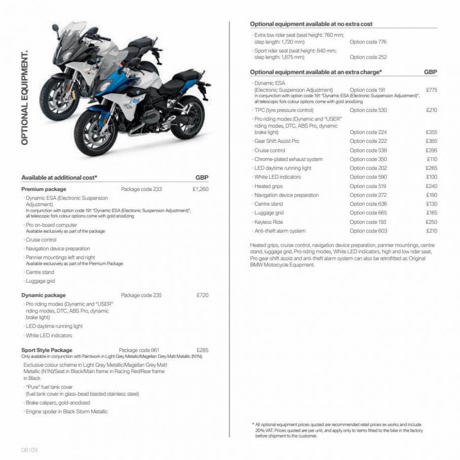 BMW Motorcyklar R1200RS. Page 8