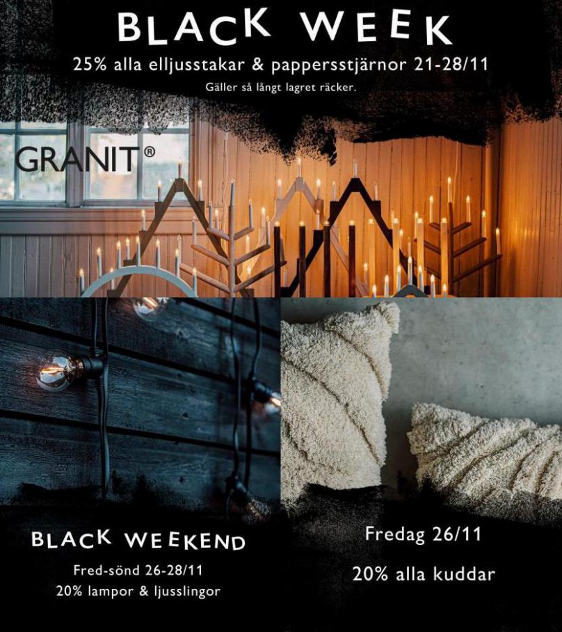 Black Friday Granit erbjudanden. Granit (2021-11-28-2021-11-28)
