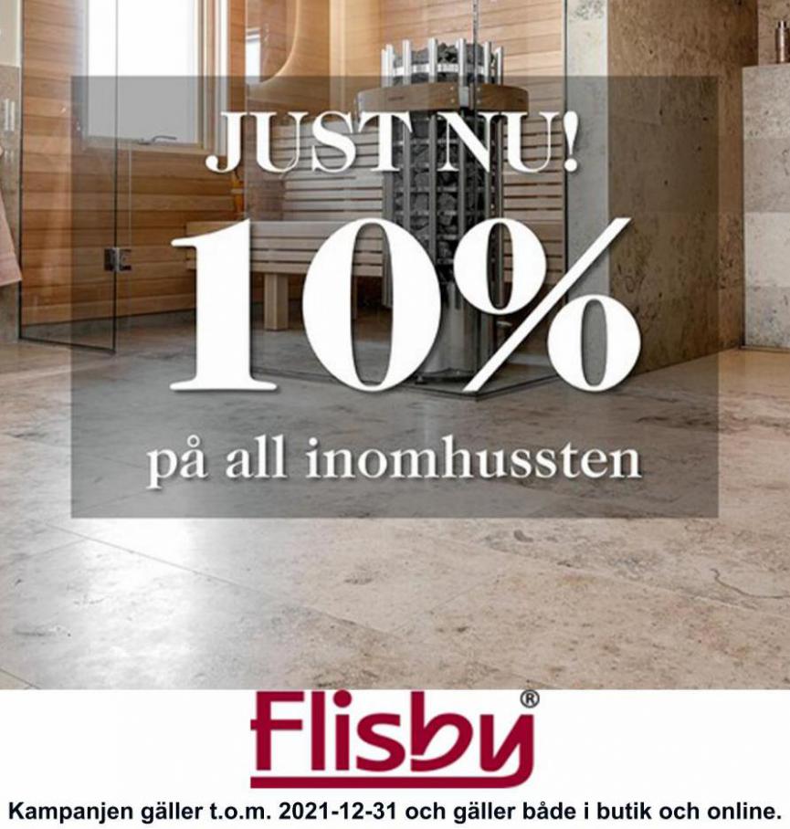 10% rabatt på all inomhussten. Flisby (2021-12-31-2021-12-31)