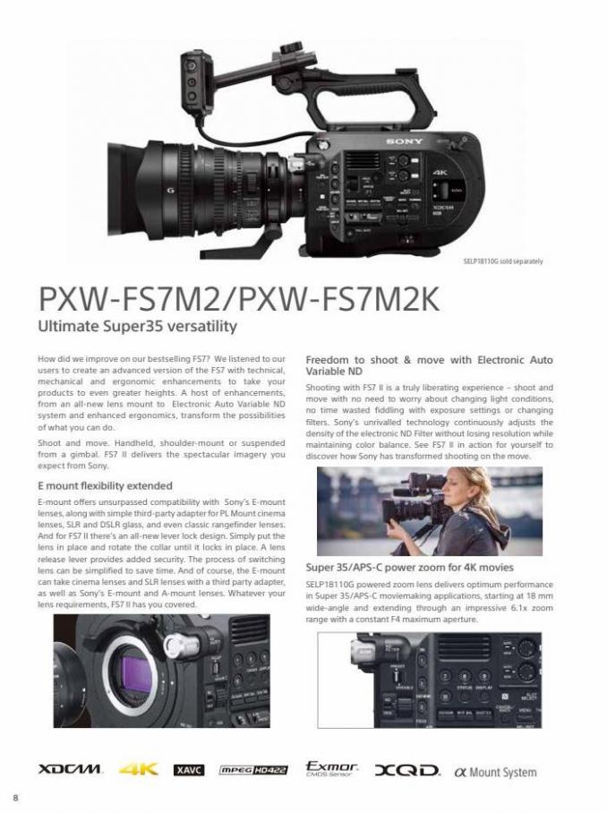 Professional Camcorder Family. Page 8