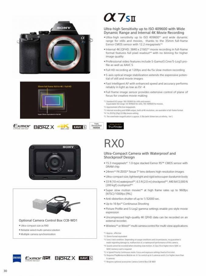Professional Camcorder Family. Page 30