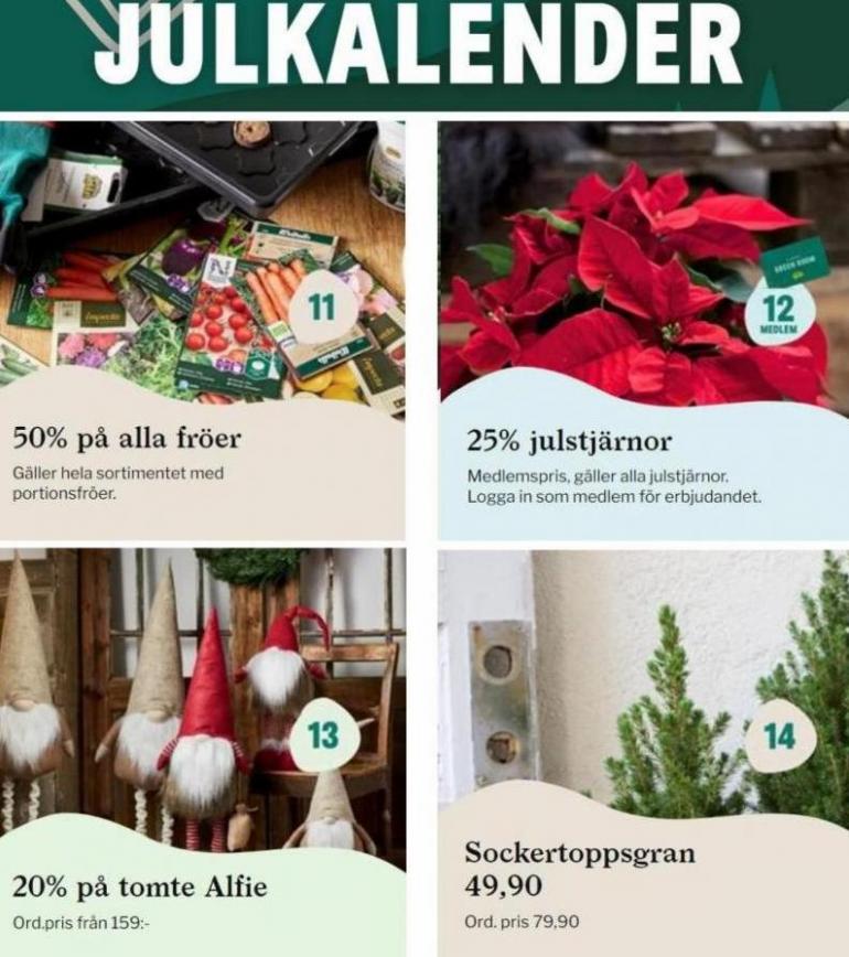 Blomsterlandet Erbjudande Julkalender 2021. Page 4