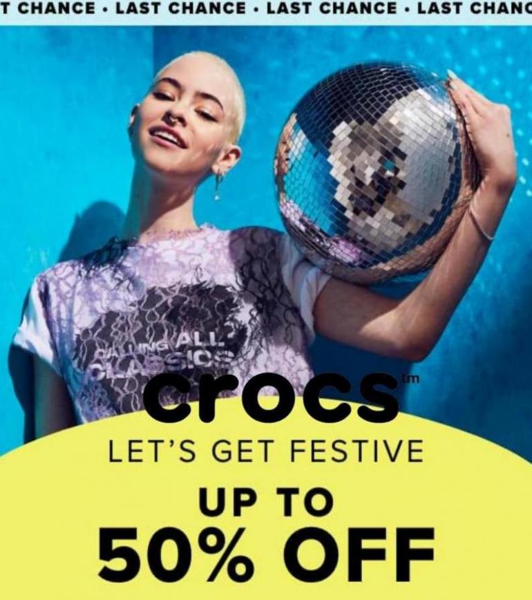 Spread holiday cheer with up to 50% off – BUT HURRY. Crocs (2022-01-21-2022-01-21)