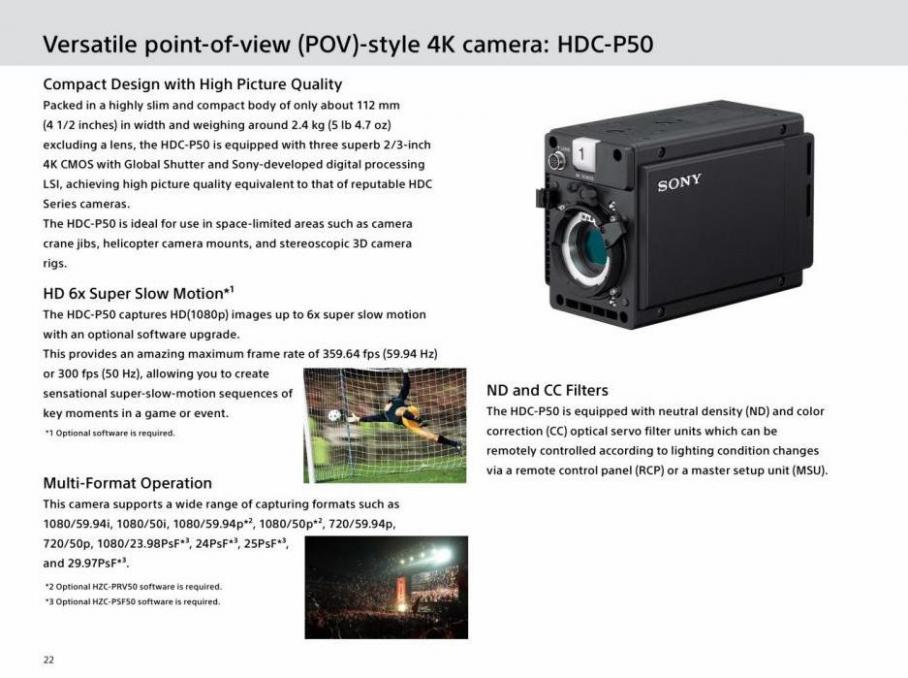 Sony HDC Series. Page 22