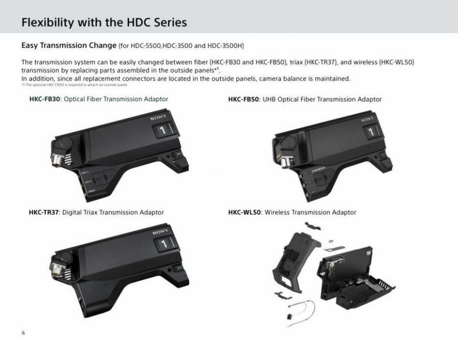 Sony HDC Series. Page 6