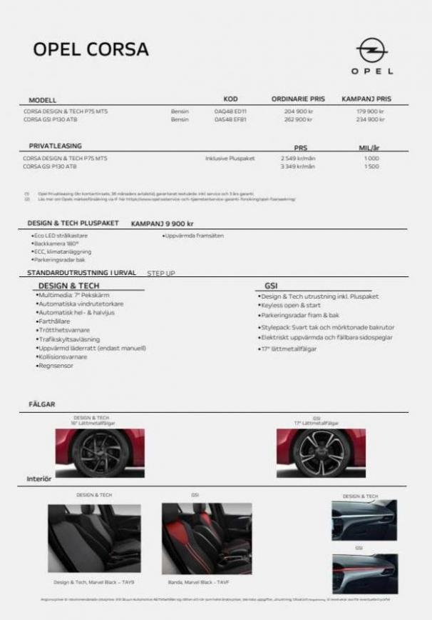 Opel - Nya Opel Astra 5-d. Page 2
