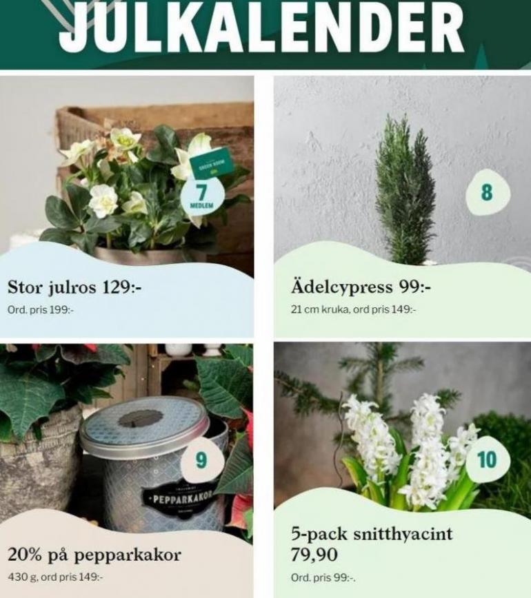 Blomsterlandet Erbjudande Julkalender 2021. Page 3