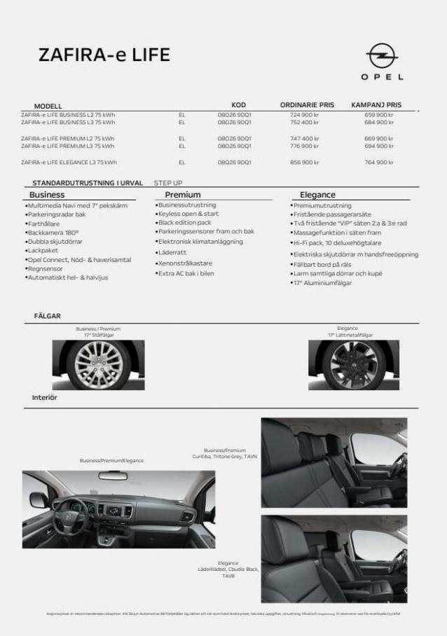 Opel - Zafira-e Life. Page 2