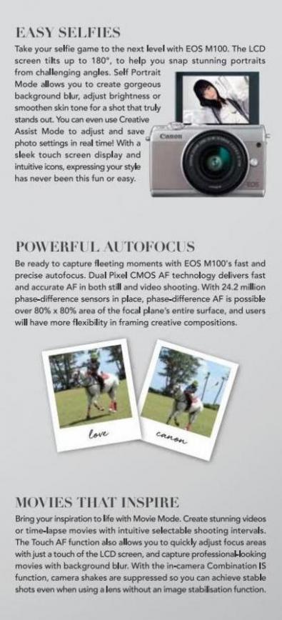 Canon EOS M100. Page 3