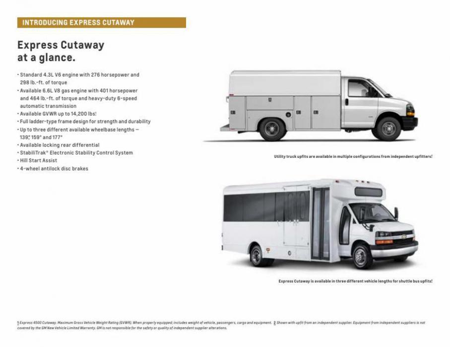 Chevrolet Express Cutaway 2022. Page 3