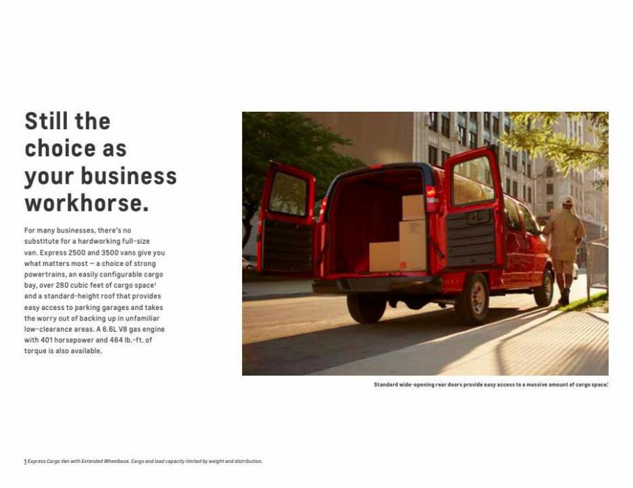 Chevrolet Express Cargo VAN 2022. Page 2