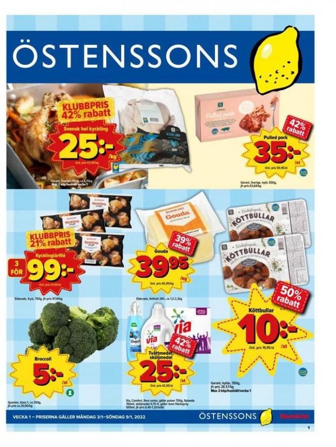 Veckans Erbjudanden Östenssons. Östenssons (2022-01-09-2022-01-09)