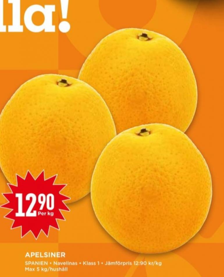 Apelsiner, Willys 2022